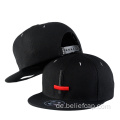 3D Stickerei benutzerdefinierter Logo Flat -Krempe Snapback